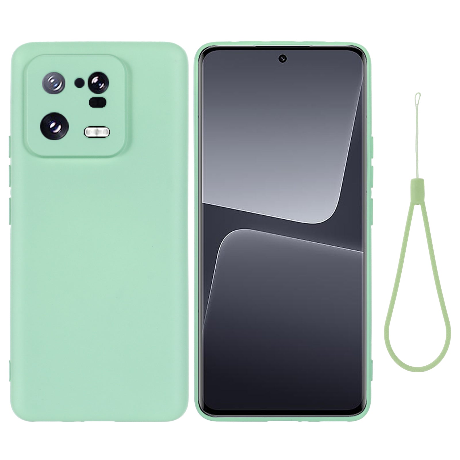 For Xiaomi 13 Pro 5G Drop Resistant Liquid Silicone Case Cell Phone Cover Protector with Strap For Xiaomi 13 Pro 5G Drop Resistant Liquid Silicone Case Cell Phone Cover Protector with Strap